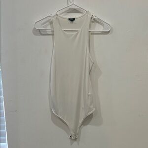 Express Cream Sleeveless Bodysuit